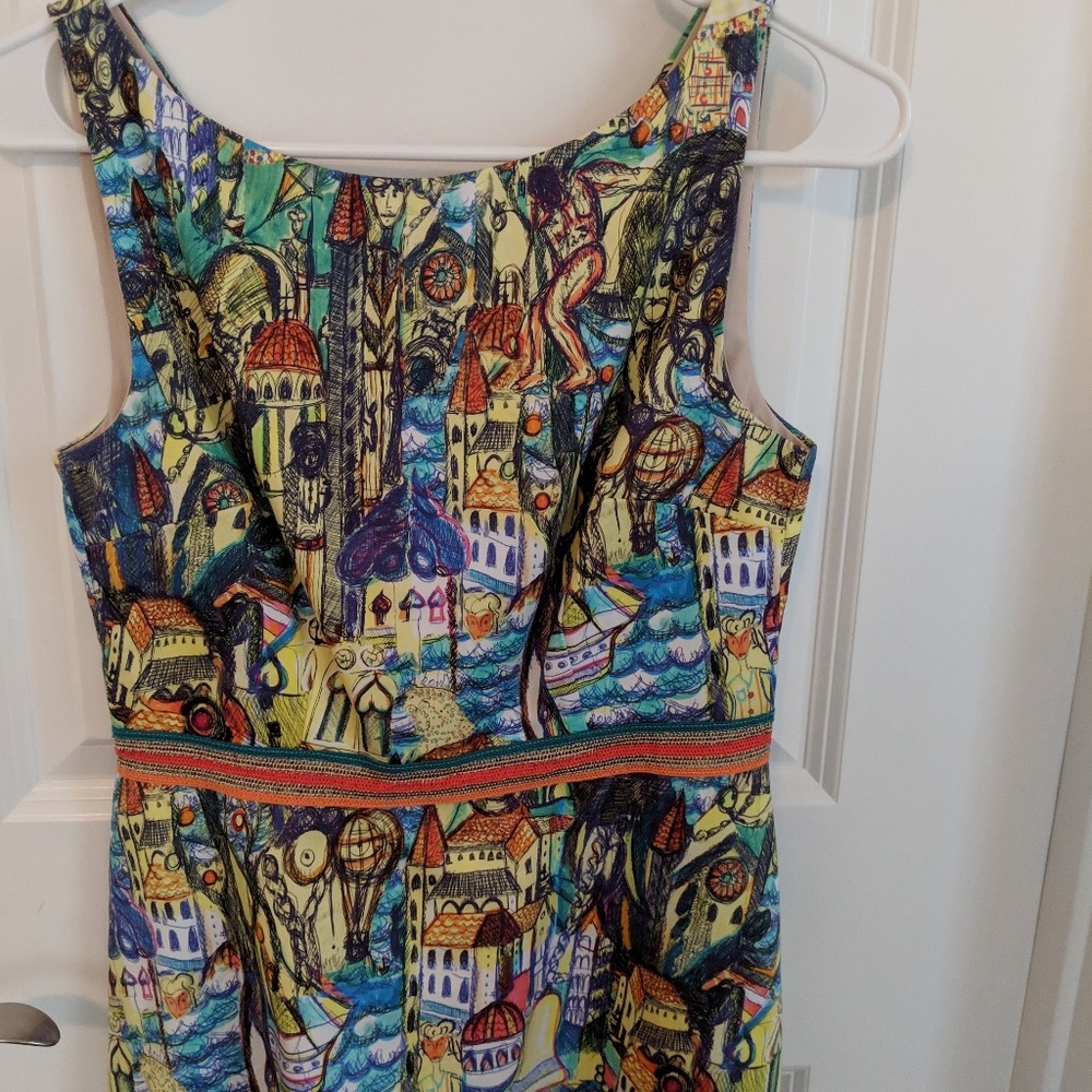 Anthro 🌿 Unique Artsy Peplum Top - Picture 5 of 6